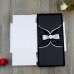 Rectangle Greeting Card with Envelope Black and White Thank You Card Customized 
